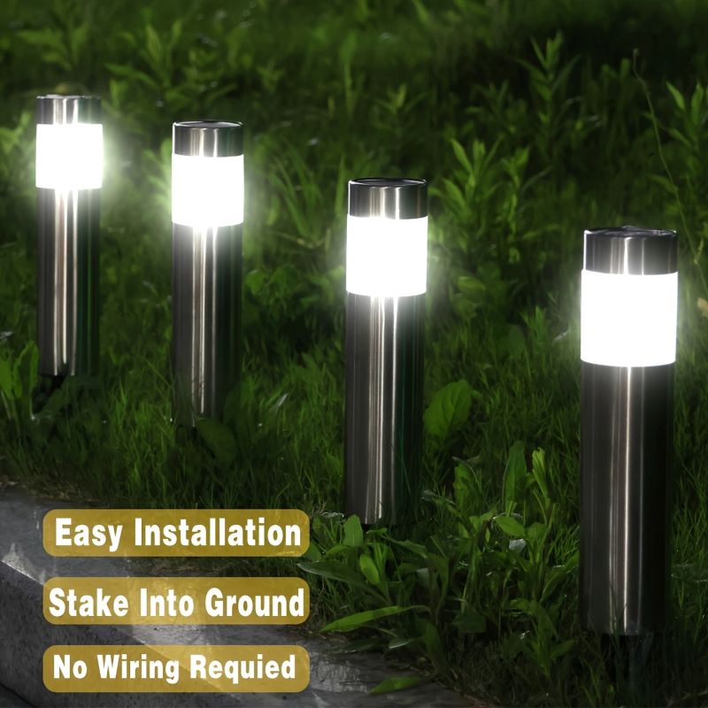 Farola LED Solar moderna para exteriores, sensores de movimiento adecuados para jardín, césped, patio, terraza, iluminación de paisaje, 1/2/4