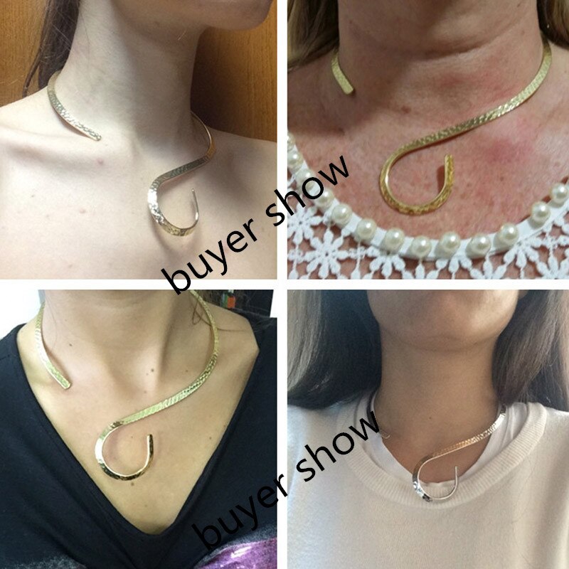 Manilai grande moda punk gargantilha colares maxi jóias de metal torques gargantilha gargantilha gargantilha colar de babador feminino colares collier femme