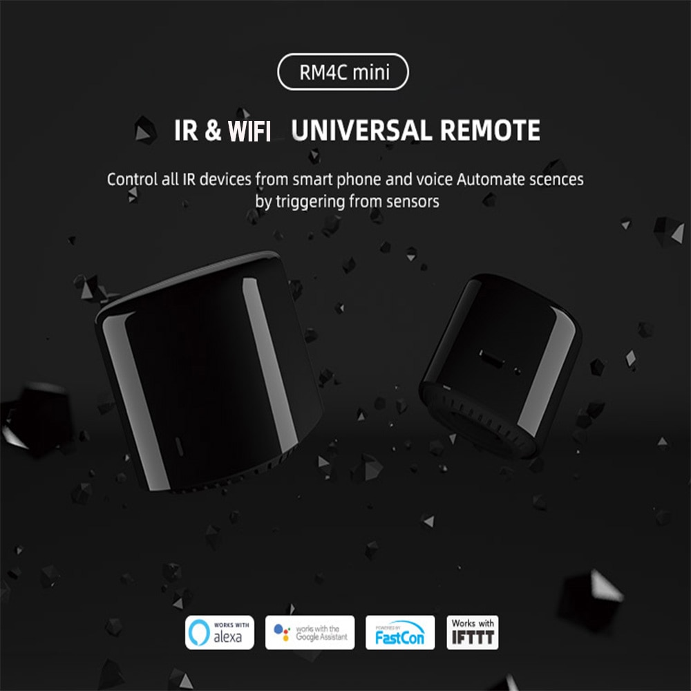 Broadlink  rm4 pro  rm4c mini wifi ir rf smart home automation universel intelligent fjernbetjening arbejde med alexa google home