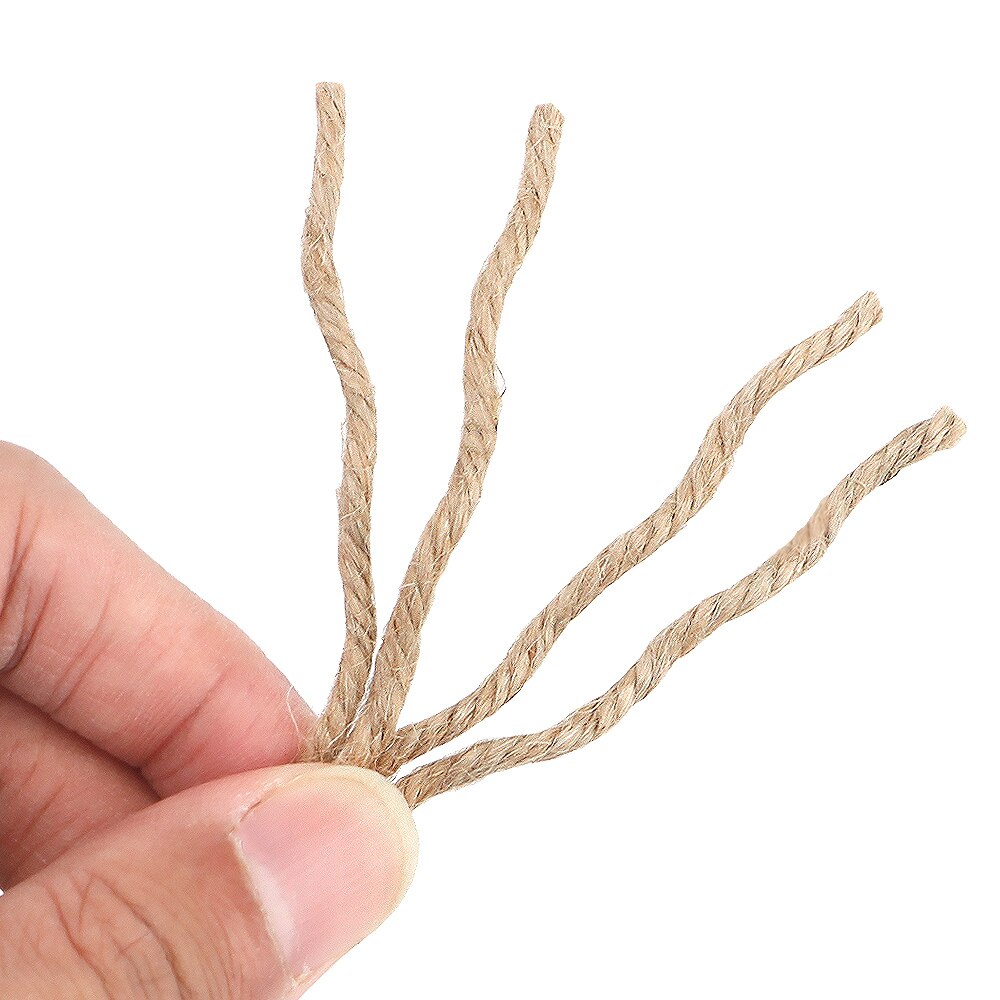 20M/50M/100M Natural Sisal Rope Cat Climbing Frame DIY Desk Legs Binding Rope Twine For Cat Sharpen Claw Scratching Post Toys