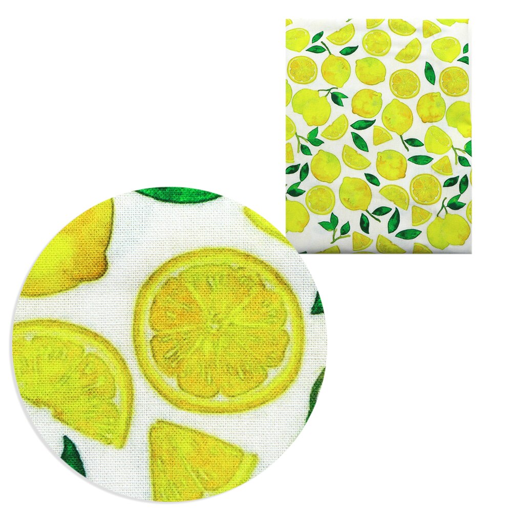 50*145cm Lemon Series 100% Cotton Fabric Patchwork Sewing Quilting Fabrics Needlework For Tissue DIY Cloth Sewing,1Yc17211: 1095195