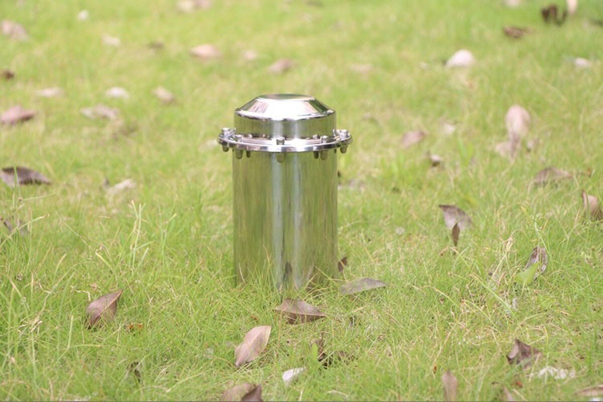 10.2&quot;x3.9&quot; Stainless Steel Time Capsule Waterproof Lock Container Storage Future