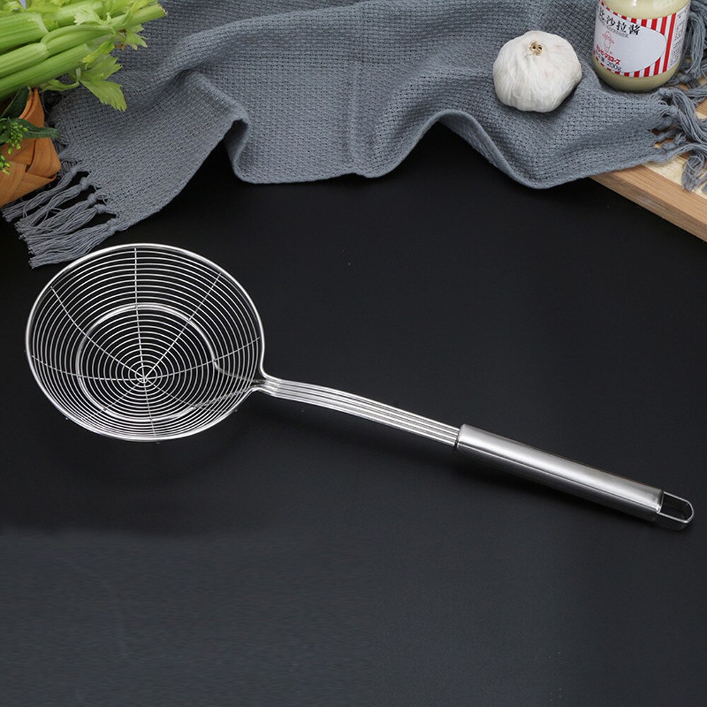 Spider Strainer Skimmer Ladle Stainless Steel Kitchen Utensil Tool French Fries Fish Frying Utensil Kitchen Accessories