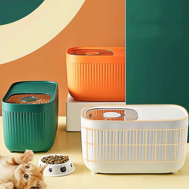 Pet Food Storage Container Kitchen Container 5kg-10kg Bucket Household Storage Moisture-Proof Rice Box Dog Dry Food Bucket