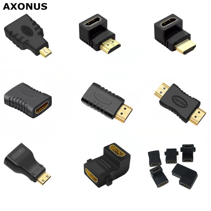 Micro Mini HDMI-kompatibler 90-Grad-Rechtswinkeladapter HDMI 270-Grad-HDMI-Stecker auf Buchse HDMI-Winkelstecker