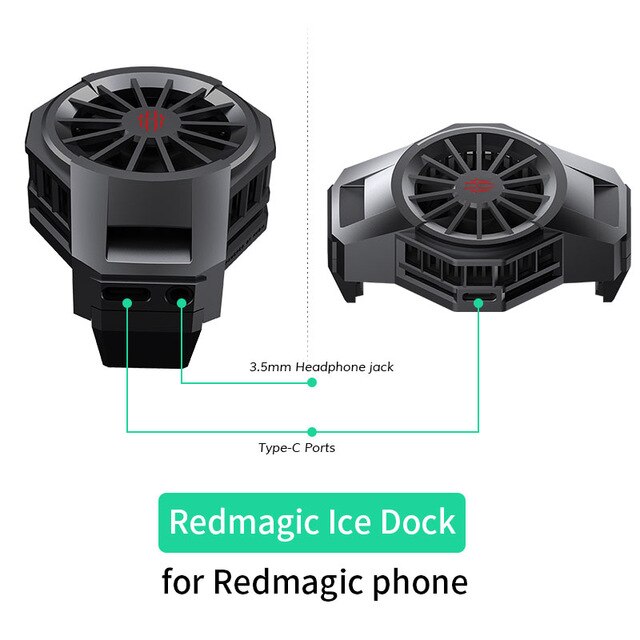 Original Nubia RedMagic 3,5mm Typ-C Schnittstelle EIS Dock FunCooler Profi für verrotten magie 5s 5s Spielen smartphone: Ursprünglich Titel