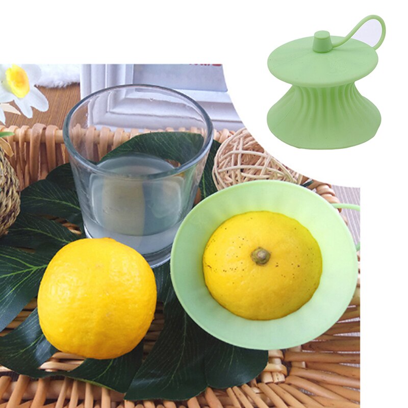 1PC Neue Grün Silikon Zitrone Wassermelone Grapefruit Apfel Manuelle Entsafter Küche Bar Zubehör Täglichen Leben