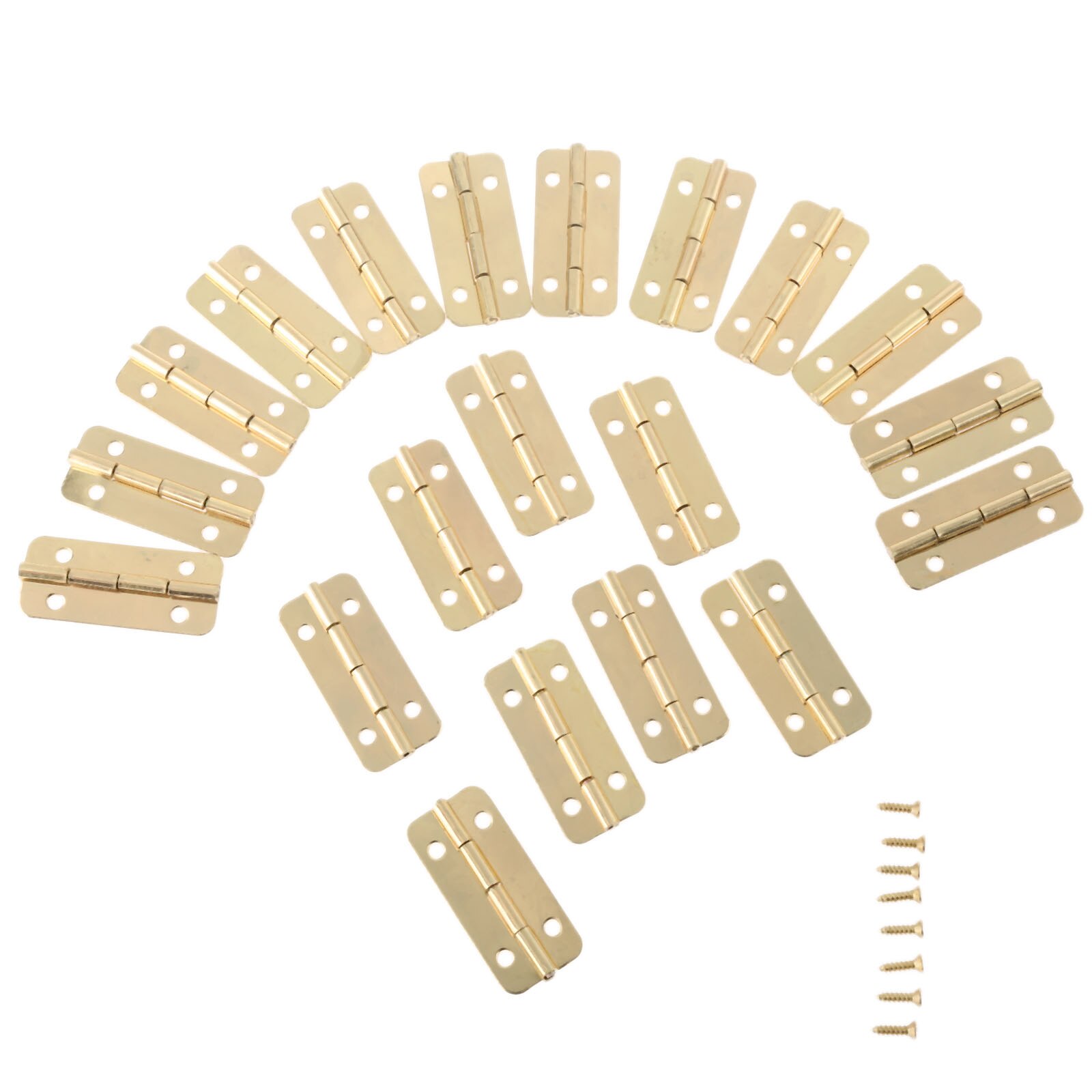 20Pcs Gold Hinges For Jewelry Boxes Furniture Fittings Kitchen Cabinet Door Drawer Hinges Furniture Accessories