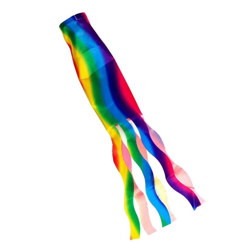 Rainbow Windsock Wind Streamer Flag Garden Camping Decoration Flag 70CM