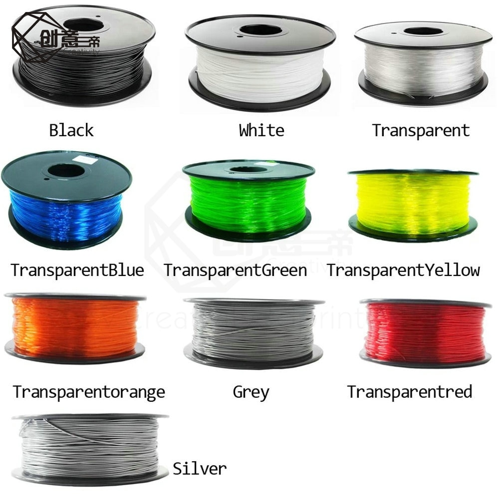 Creativity Premium 3D Printer Filament 1.75 1KG PETG PLA Carbon Fiber TPU Nylon 3D Plastic Filament