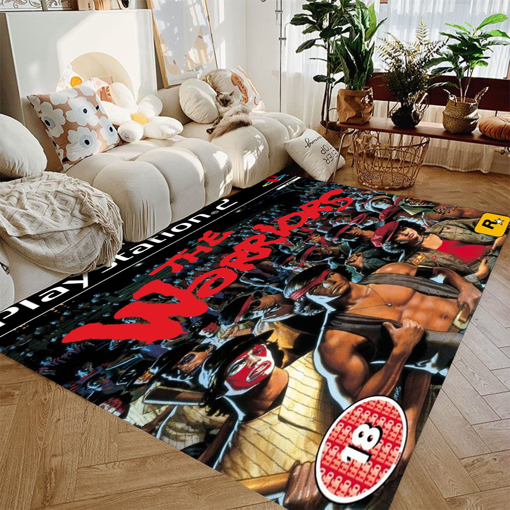 Clássico emocionante jogo tapete G-GTA gamer tapete para casa sala de estar quarto tapete anti-skid área jogos decoração do quarto tapete: 122x183cm / Verde