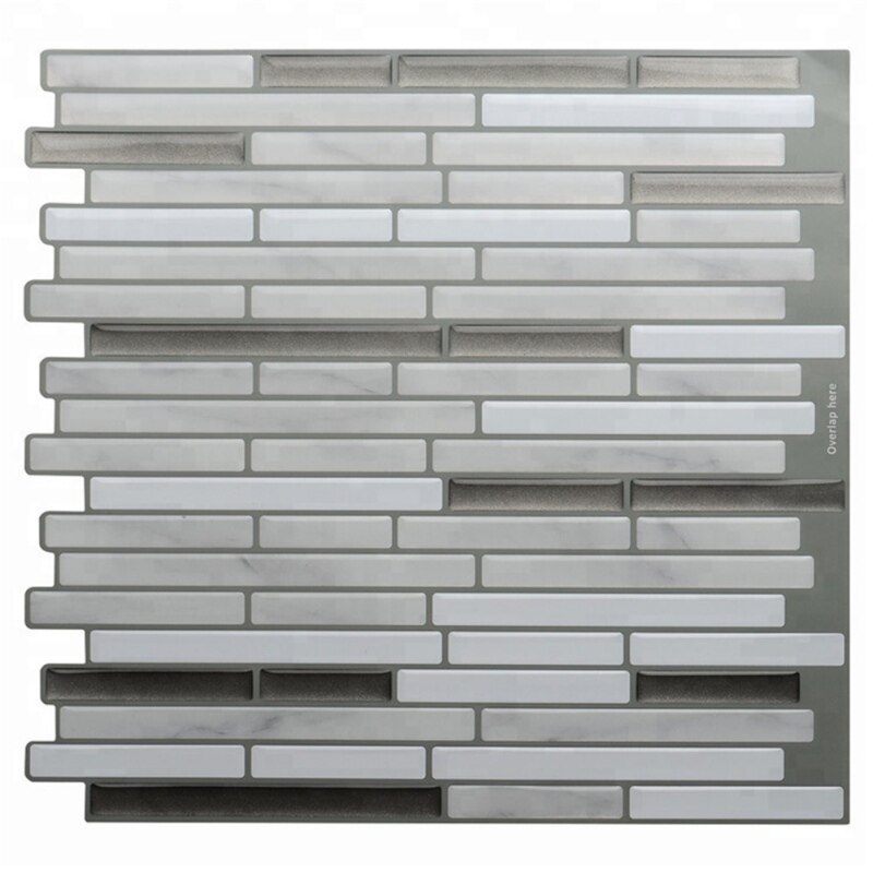 Zelfklevende Mozaïek Tegel Sticker, Keuken Backsplash Badkamer Wandtegel Stickers Decor Waterdichte PVC Tegels Sticker: CC