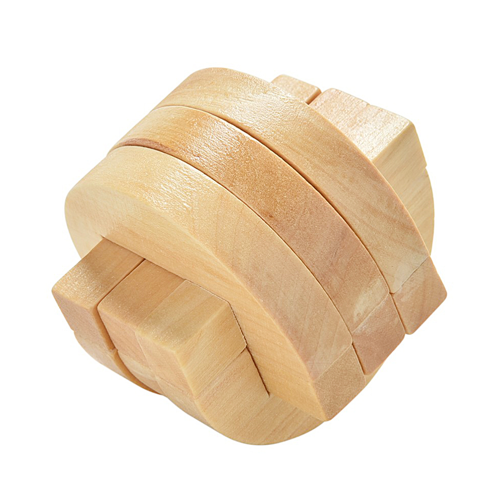 FAI DA TE 3D Giocattoli di Puzzle Di Legno Kong Ming Blocco Luban Giocattoli di Montaggio della Sfera del Cubo Sfida IQ Cervello Giocattoli di Legno Giochi per Bambini giocattoli di formazione