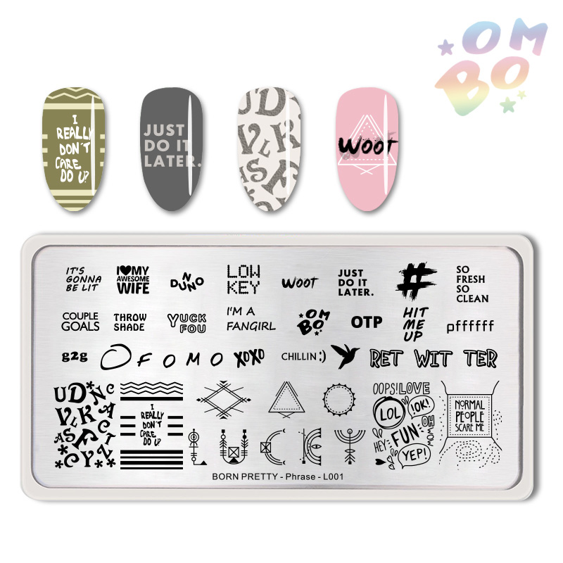 Geboren Pretty Stamping Plates Kit Xmas Bloemen Rvs Nail Art Stencil Nail Stempel Template Nail Accessoires 5 Stks/set