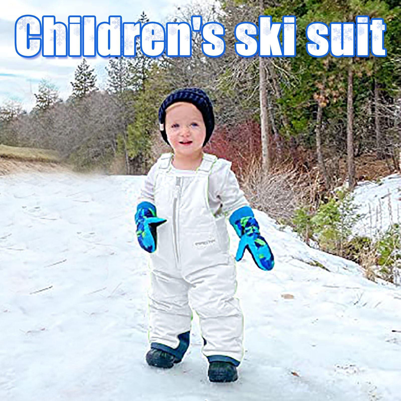 40 # infantile/Neige enfant Pantalons de Ski En Plein Air Vêtements De Ski Enfant Poitrine Haute Neige Salopette Imperméable À L'eau Chaude Snowboard Pantalon