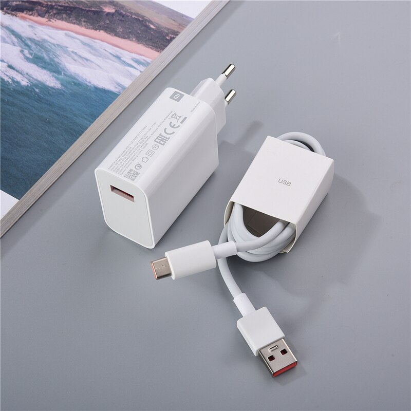 For Xiaomi Mi 10 10T Redmi Note 10 Pro Charger 33W EU Turbo Fast Charger 5A Type C For Mi 11 Lite 9 POCO M3 X3 F3 Redmi K30 Pro