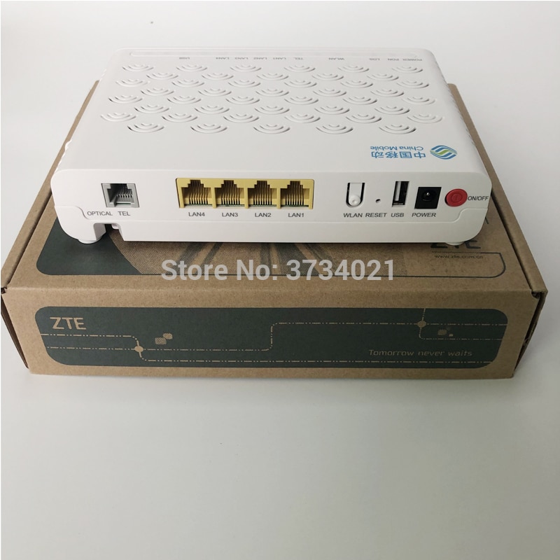 ZTE F623 FTTH GPON ONU fibra optica 6.0 GPON ONT Router with 1GE+3FE+Voice+WIFI+USB ONT English version