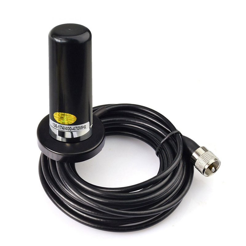 Antena Base magnética para coche, Radio Móvil VHF UHF de doble banda, 143MHz, 444MHz, CB PL-259