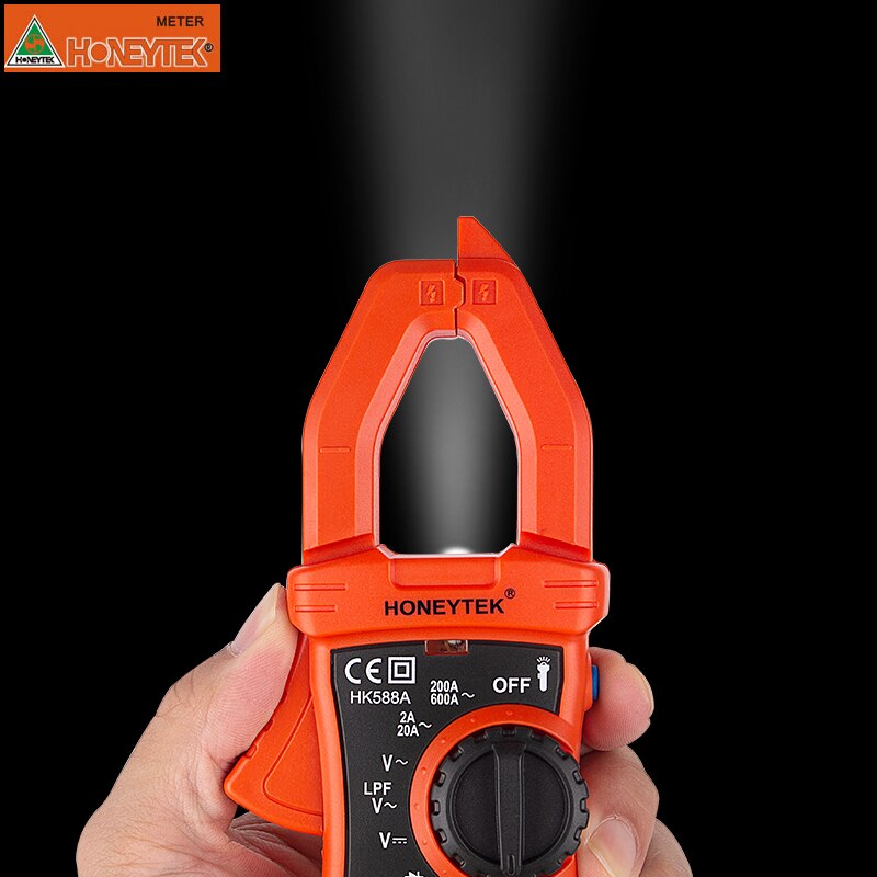 Strom Klemme Multimeter Amperemeter Zangen Digitale Amper Klemme Meter AC/DC Spannung Mini Strom Klemme Mit Multimeter Prüfung führt