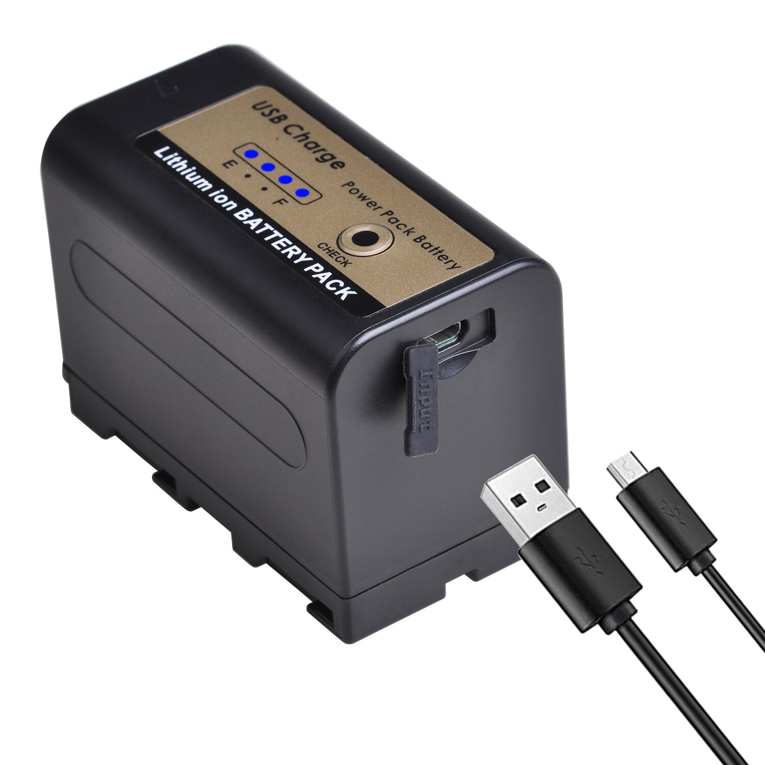 Batmax np -f770 np-f750 np f750 npf 770 batteri med usb ladeutgang til sony np  f970 f960 f550 f570 qm91d ccd -rv100 tru 47e: 1 batteri