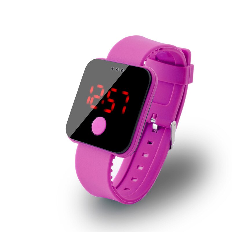 Écran tactile bracelet LED montres numériques pour hommes & dames & enfant horloge femmes montre-bracelet sport montre-bracelet Relogio Masculino: Rose