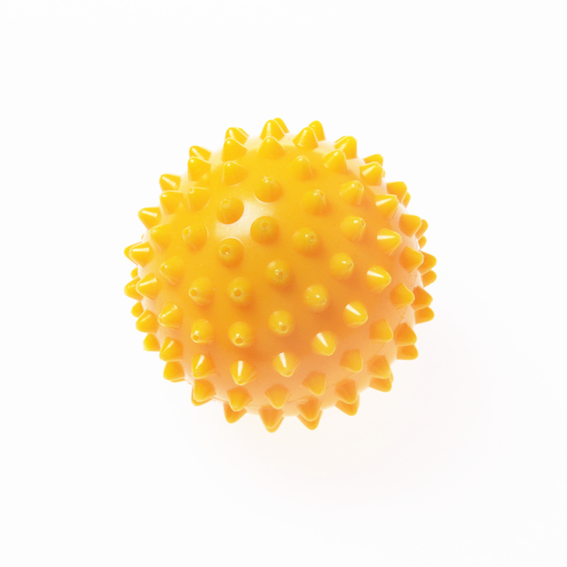 TPR 7CM diametro Hollow Soft Spike Ball recupero della forza della mano esercizio massaggio palla Yoga Fitness massaggiatore appuntito punto di innesco: YELLOW
