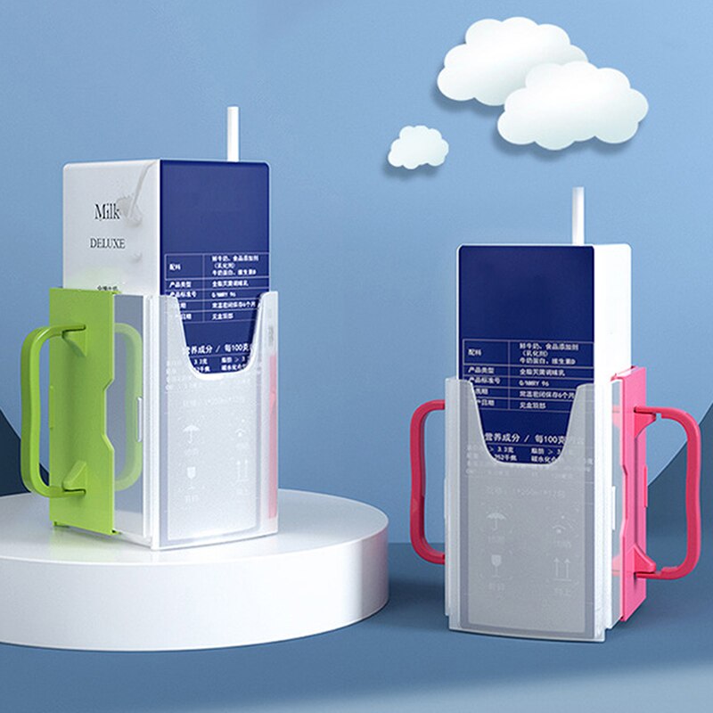 Bottle Cup Milk Holder Adjustable Safety Baby Toddler Kid Juice Milk Box Drinking Bottle Plastic Cup Holder