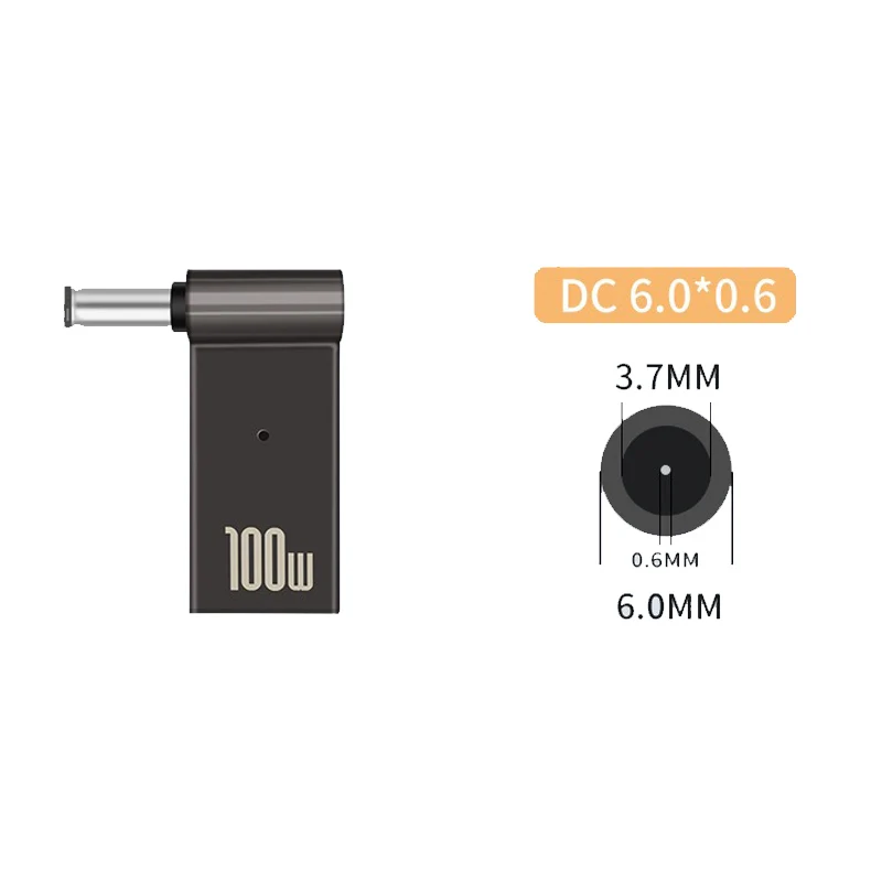 ​100W USB Type C Fast Charging Adapter Plug Connector Universal USB C Laptop Charger Converter for Dell Asus Hp Acer Lenovo