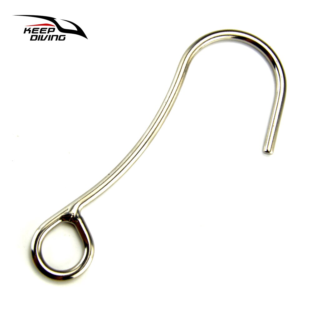 KEEP DIVING Underwater Scuba Diving Single Stainless Steel Reef Drift Hook for Cave Diving BCD Accessories