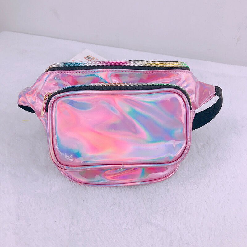 Reversible Sequins Glitter Waist Bag Fanny Pack Hip Purse Travel Satchel Outdoor Sport Bum Bag: b Rose