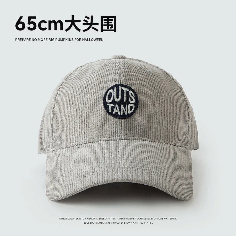 groß Kopf Baseball Kappen für Männer Kabel Wärme Winddicht Herbst Winter Gestickte Mütze Frauen Snapback Deckel Trucker Hütte Gorras: Grün