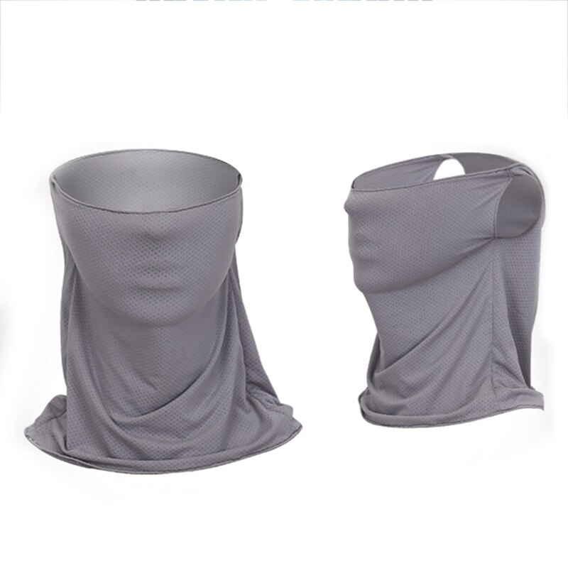 Mascarillas de Golf Sunsn transpirables, 2 uds., novedad, con cuello Ice Stretch, color gris y blanco