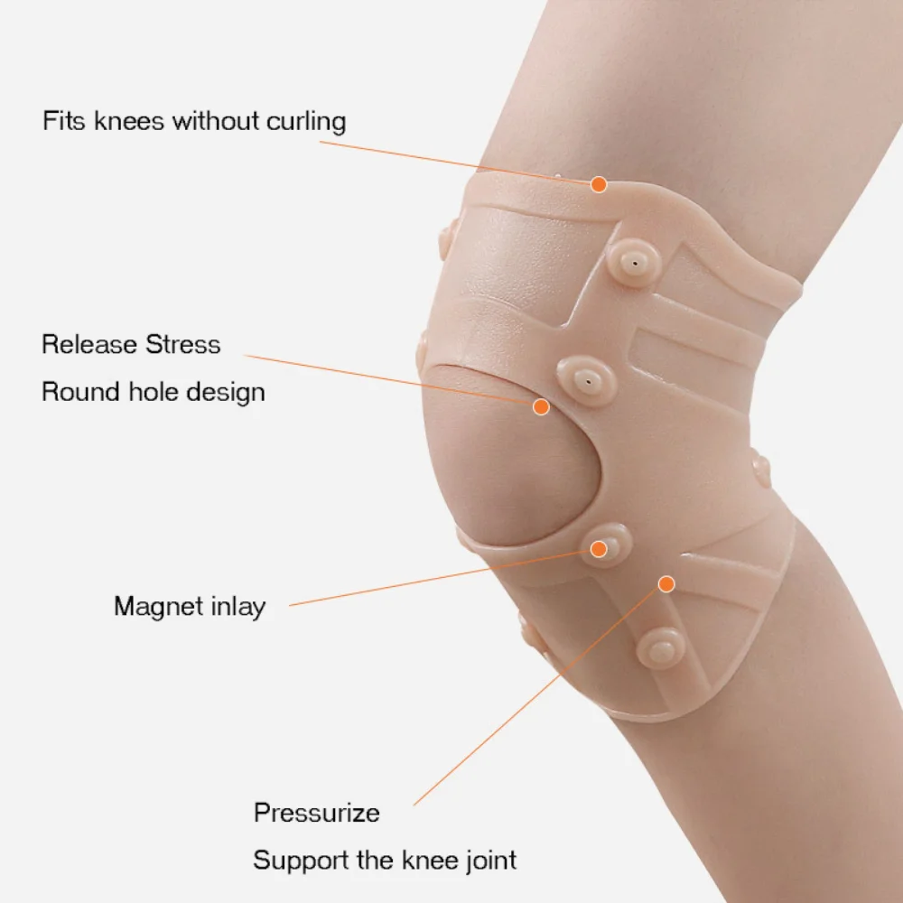 Genouillère de soutien 10 thérapie magnétique, soulagement de la douleur, Anti-arthrite, manchons de Massage de la rotule du genou, genouillères de protection