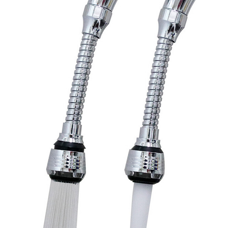 Pulvérisateur de robinet Long Flexible Turbo Flex 360 Extension d'évier, pulvérisateur de cuisine, aérateur d'économie d'eau