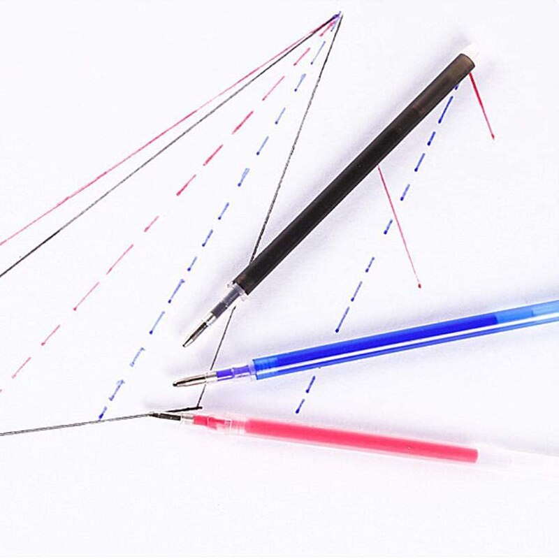 Refills læder 100 stk heat erase pen refills høj temperatur forsvinden pen beklædningsgenstand dash markør  dc156
