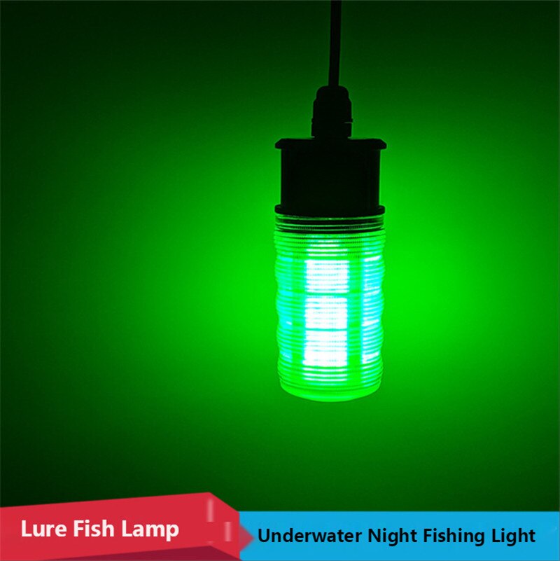 Night Fishing Light Green Lights Submersible Led Underwater LED Luminous Bait Fish Light Fishing Lights 12V 10W 5M IP68 117leds