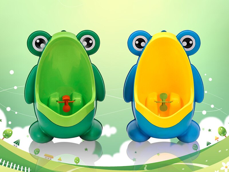 Children Baby Boy Bathroom Frog Urinal Kids Frog Potty Toilet Urinal Pee Trainer Wall-Mounted Toilet Pee Trainer