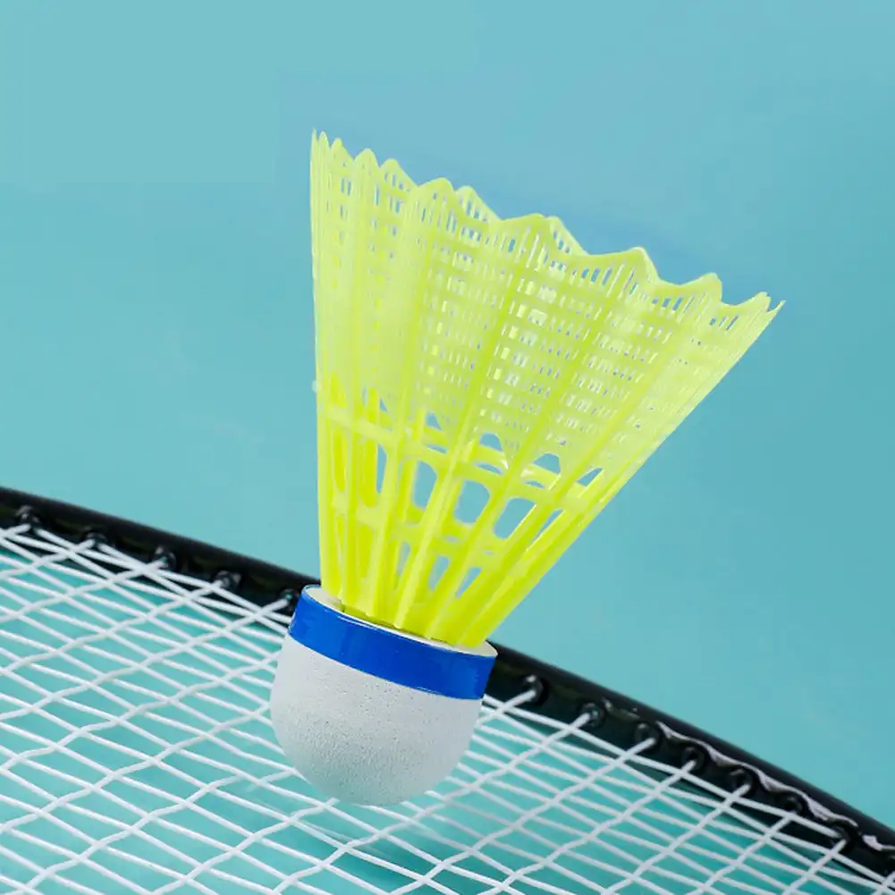Volante de Bádminton de nailon con gran estabilidad, durabilidad, bolas de entrenamiento para deportes de interior y exterior, 12 unids/set