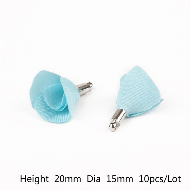 15 x 20mm stuks 10-20 stoffen bloemenkwast bedels hanger voor bruiloft feestjurk gordijn naai accessoires doe-het-zelf: Lichtgroen