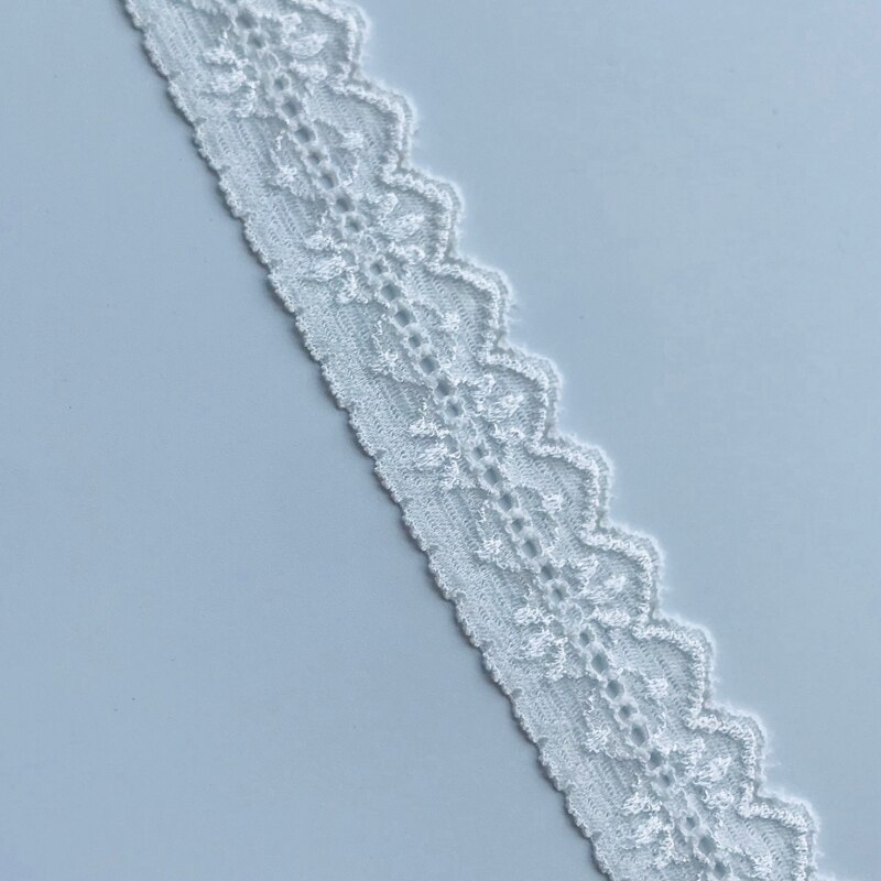 Wit Geborduurde Kant Trim Linten Stof Bruiloft Diy Kleding/Cadeaupapier