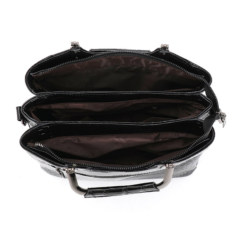 Lakleder Vrouwen Handtassen Krokodil Patroon Schoudertassen Voor Vrouwen Dames Crossbody Tassen Sac A Main