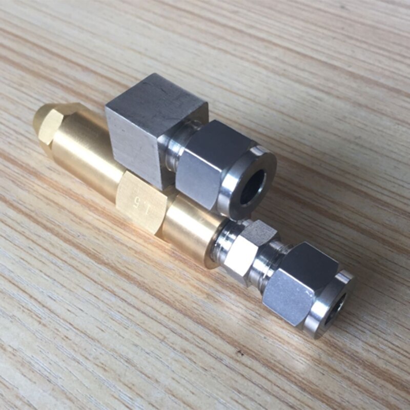 1.5Mm Afval Oliebrander Nozzle,Air Atomiserend Nozzle, Stookolie Mondstuk, Volledige Kegel Olie Sproeikop