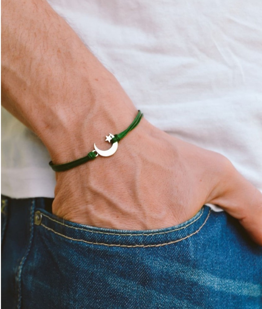 Pulsera Infinity Pulsera celta para hombre - Pulsera con nudo para hombre Joyería para hombre Pulsera OM Pulsera cruzada: Morado