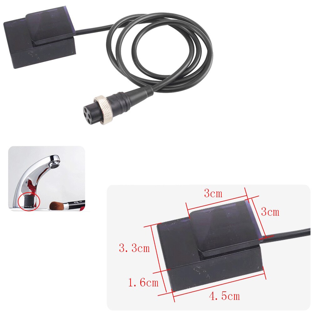 Accesorios de grifo con Sensor infrarrojo automático, caja de Control de potencia con equipo de sonda de Sensor