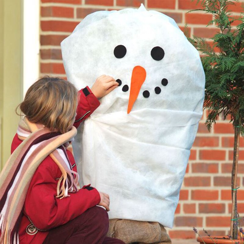Winter warm jaar kerstboom afdekking deken planten afdekking halloween schedel hoofd vorstbescherming tuinieren decoratie