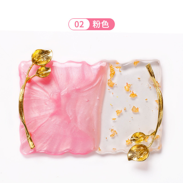 1pcs Paint Palette Resin Agate Stone Nail Art Color Gel Polish Pallet Nail Display Board Showing Shelf Manicure Tool: Light Grey