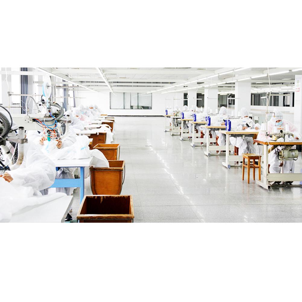 Waterproof 2 PCS One-piece Disposable Elastic Wrist And Hood Coverall Suit Protective Suit White Nonwoven M L XL XXL