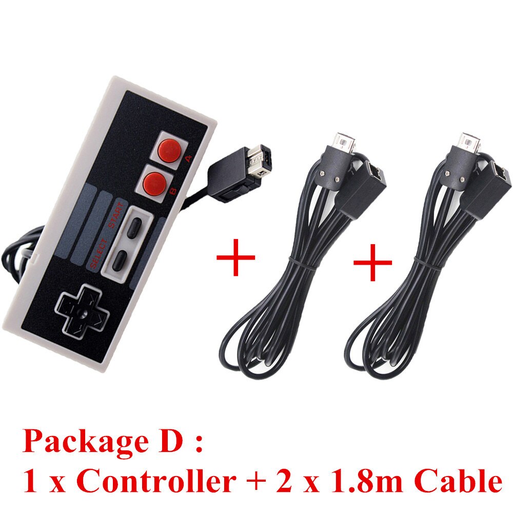 IVYUEEN-minicontrolador de consola para NES Classic, mando con Cable de extensión de 10 pies, 1,8 m/3,0 m: Package D