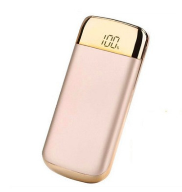 Realy 30000mah Power Bank External Battery PoverBank 2 USB LCD Powerbank Portable Mobile phone Charger for Xiaomi MI iphone X: Gold