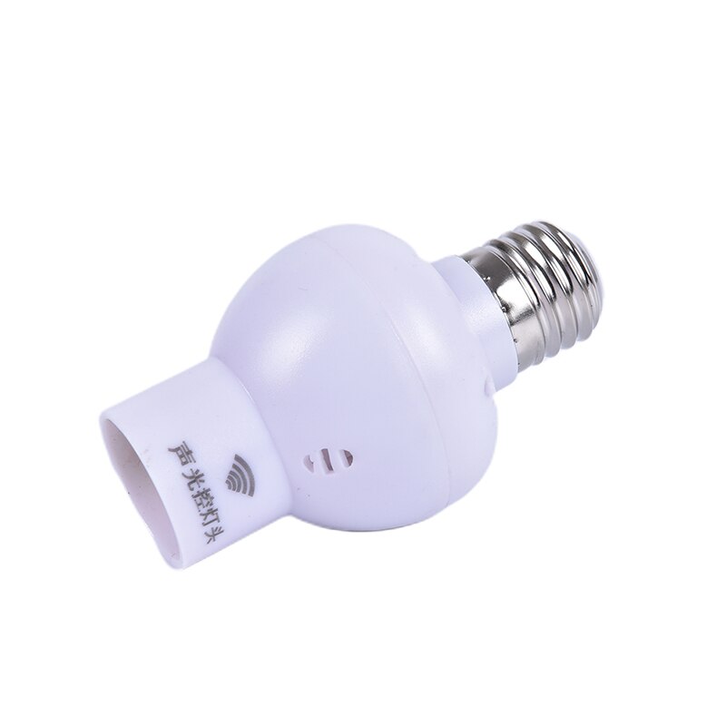 Capteur de lumière sonore d&#39;intérieur E27, 1 pièce, support de lampe de contrôle, Bases de lampe à vis, interrupteur à douille pour couloir, escalier, ampoule d&#39;éclairage